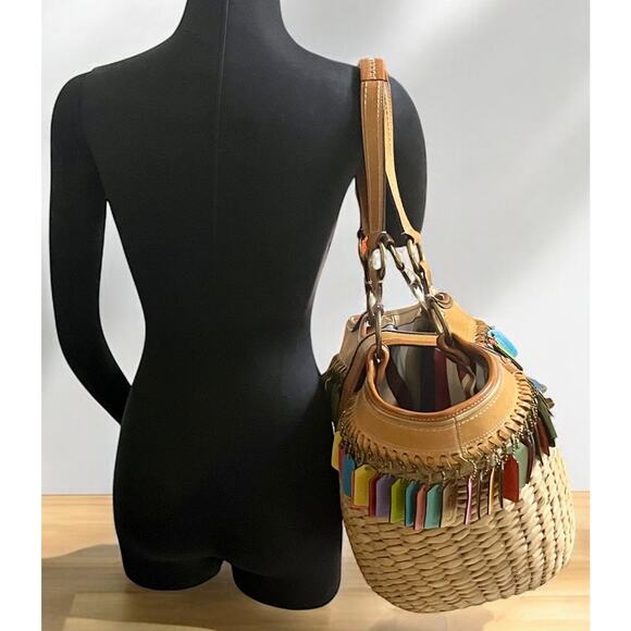 Y2K Coach 10759 Limited Edition Lily Straw Basket Bag - Picture 9 of 15